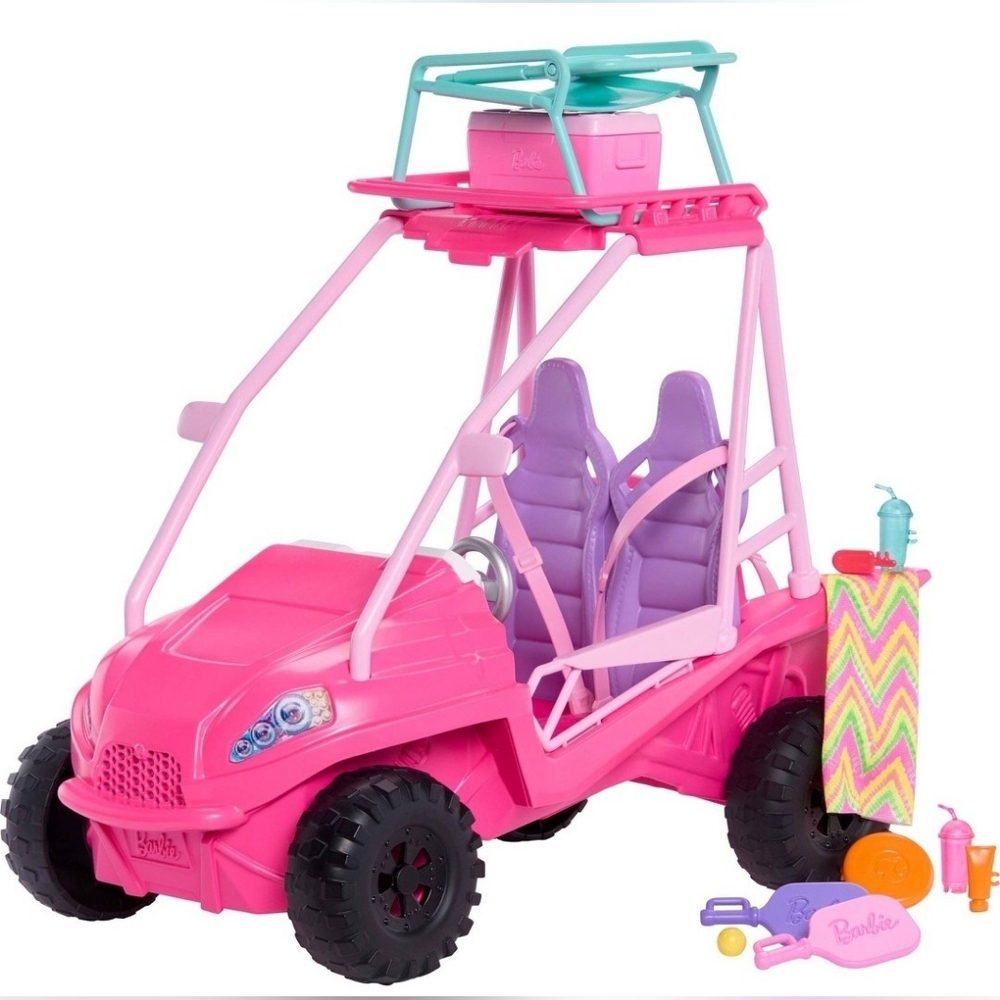 Barbie Beach Detectives Pink Buggy - Picture 6 of 7